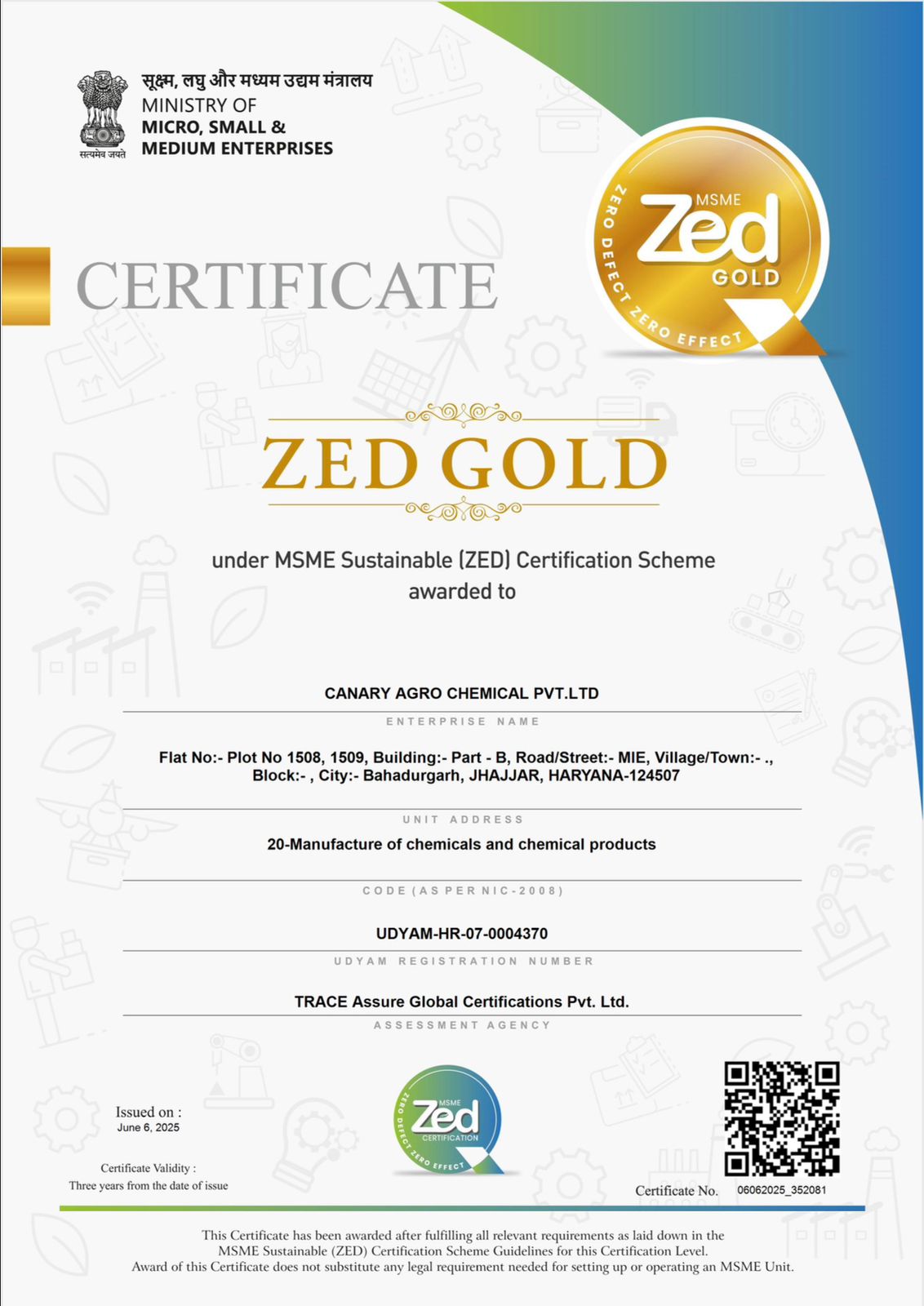 Certification